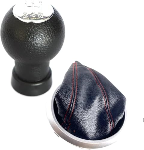 Auto-Schaltknauf Für Suzuki Für Swift 2005-2010 S-Cross SX4 Alto 5-Gang-Schaltknauf Schalthebel Stick Knob Buchse Staubschutz(Combo 5) von Juvra