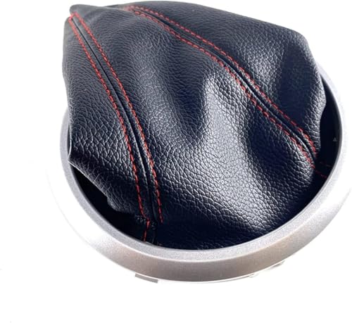Auto-Schaltknauf Für Suzuki Für Swift 2005-2010 S-Cross SX4 Alto 5-Gang-Schaltknauf Schalthebel Stick Knob Buchse Staubschutz(Red Line Cover) von Juvra