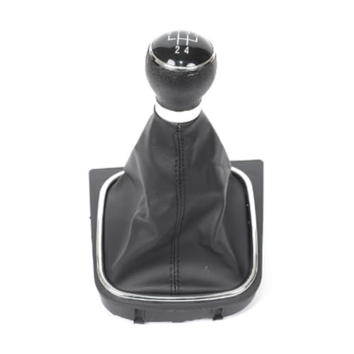 Auto-Schaltknauf Schaltknauf Boot Hebel Schalter Griff Leder für Golf 5 6 für Jetta V VI Mk5 Mk6(Type 1) von Juvra