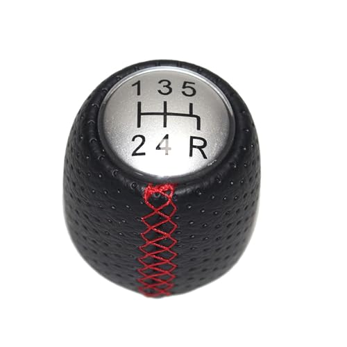 Juvra Auto-Schaltknauf 5/6 für Speed ​​Leder Auto Schalthebel Konb Für ALFA für ROMEO 159 BRERA für SPIDER 2005 2006 2007 2008-2011(1 2 3 4 5 R) von Juvra