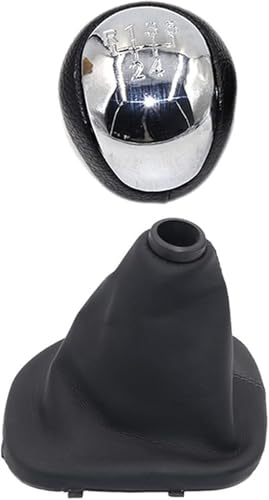 Juvra Auto-Schaltknauf 5/6 geschwindigkeit ABS Silber Maunal Auto Schaltknauf Shifter Hebel Kopf Handball Chrom Für Kia Für Forte Koup Getriebe stick(5 Speed Chrome Pair) von Juvra