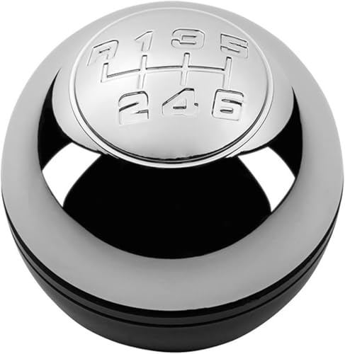 Juvra Auto-Schaltknauf 5/6 geschwindigkeit Auto Schaltknauf Hebel Shifter Handball Für Alfa Romeo Für Giulietta 2010 2011 2012 2013 2014 2015 2016 2017 2018(6 Speed Chrome) von Juvra