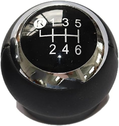 Juvra Auto-Schaltknauf 5/6 geschwindigkeit Auto Shift Schaltknauf Hebel Gaitor Boot Abdeckung Für TOYOTA Für AURIS 2007 2008 2009 2010 2011 zubehör Zubehör(6 Speed Black Knob) von Juvra