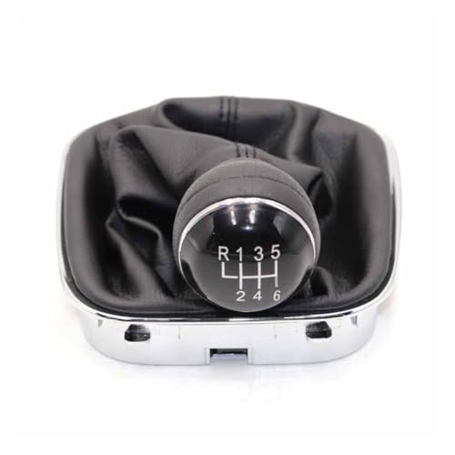 Juvra Auto-Schaltknauf 5 6 für Speed ​​Pu Leder Auto Shift Schaltknauf Hebel Gaitor Kofferraumabdeckung für(6 speed) von Juvra
