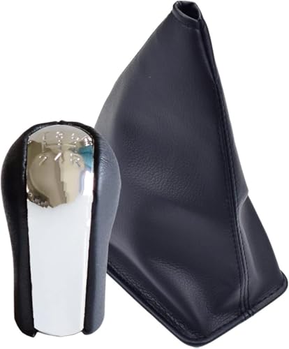 Juvra Auto-Schaltknauf 5 6 geschwindigkeit Schaltknauf Hebel Shifter Stick Boot Abdeckung Für Toyota Für Corolla 1998-2003 Für AYGO Für Verso für RAV4 Für YARIS Für VITZ(5 Speed-dust-proof) von Juvra