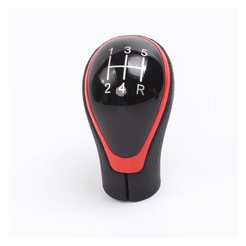 Juvra Auto-Schaltknauf 5 Für Geschwindigkeit Auto Schaltknauf Kopf Ball Gewinde Shifter Hebel Griff Für Große Für Wand Für Haval H1 m2 M4 C30 C20R 2013 2014 2015 2016 2017(Rot) von Juvra