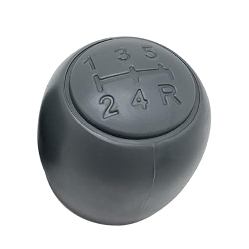 Juvra Auto-Schaltknauf 5 Für Geschwindigkeit Schaltknauf Hebel Gamasche Boot Abdeckung Kragen Fall Für PANDA 20032012/500 500C 2007 2008 2009 2010 2012 2013(Grau,Gar Knob) von Juvra