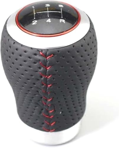 Juvra Auto-Schaltknauf Auto 5-Gang-Schaltgetriebe Schaltknauf Schalthebelkopf Griff Auto-Styling-Zubehör für Buick für Excelle für Regal(Red Line) von Juvra