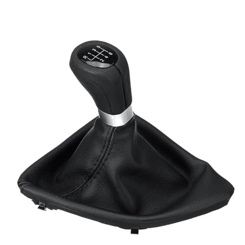 Juvra Auto-Schaltknauf Auto-Schaltknauf 5/6 für Geschwindigkeit, kompatibel für mit 1er-Serie E81 E82 E87 E88, Linkslenker-Schaltgetriebe, Hebelhebel für PU-Leder(6 Speed) von Juvra