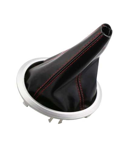 Juvra Auto-Schaltknauf Auto Schaltknauf Boot Gamasche für Staub Abdeckung Kragen Rahmen Zubehör Für Swift SX4 Alto MT 2005-2016(Red Black) von Juvra