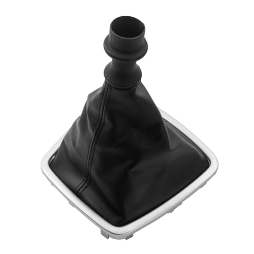 Juvra Auto-Schaltknauf Auto Styling Leder Schaltknauf Gamasche BootCase Kragen Für Laguna III MK3 2008 2009 2010 2011 2012 2013 2014 2015(Gear Case Only) von Juvra