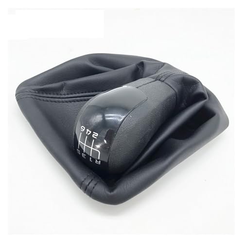 Juvra Auto-Schaltknauf Auto Styling Schaltknauf Hebel Shifter Gamasche Boot Abdeckung Fall Für 2 A5 2004 2005 2006 2007 2008 2009 2010(6SPEED) von Juvra