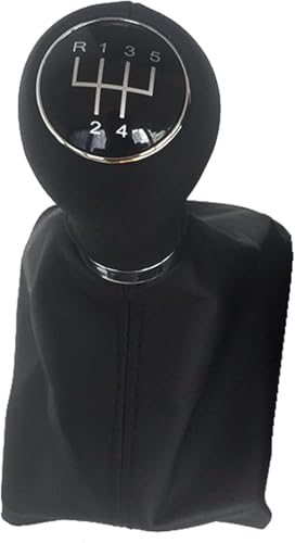 Juvra Auto-Schaltknauf Für A6 C6 A4 S4 B8 8K A5 8T 8F Q5 8R Auto 5/6 Gang Schalthebel Stick Kopf Griff Gaitor Boot Abdeckung(5 Speed Set) von Juvra