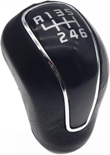 Juvra Auto-Schaltknauf Für Hyundai IX25 Für Creta 5/6 Geschwindigkeit PU Leder Auto MT Schaltknauf Hebel Stick 2012 2013 2014 2015 2016(6 Speed) von Juvra