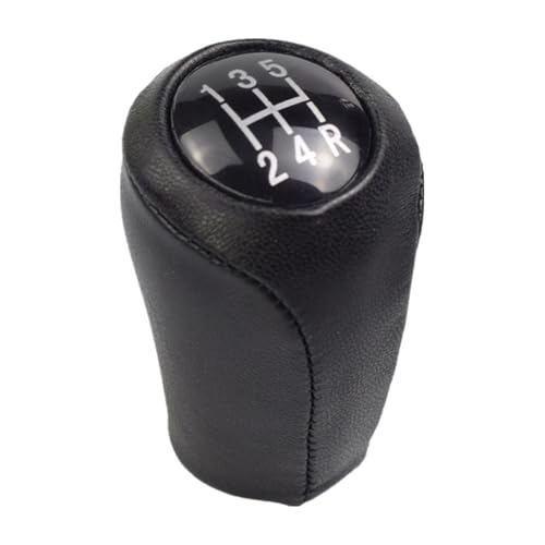 Juvra Auto-Schaltknauf Leder 5/6 für Geschwindigkeit Schaltknauf Für Mazda 3 BK BL 5 CR CW 6 II GH CX7 ER MX5 NC III MT Shifter Hebel Arm Headball(5-Speed) von Juvra