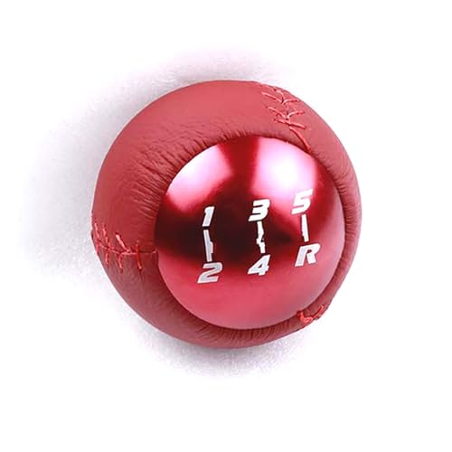 Juvra Auto-Schaltknauf Mugen 6/5 für Geschwindigkeit M10x1,5 Schaltknauf Schalthebelkopf für Passform, für Honad für Accord EK9 EP3 FN2 DC2 DC5 S2000 FD2(Rot,5 speed) von Juvra