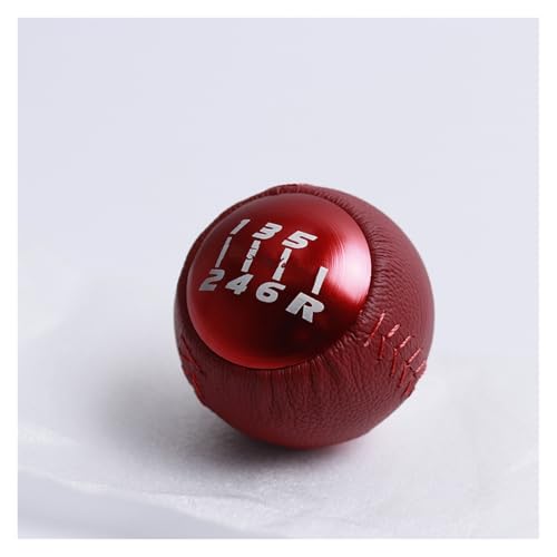 Juvra Auto-Schaltknauf Mugen 6/5 für Geschwindigkeit M10x1,5 Schaltknauf Schalthebelkopf für Passform, für Honad für Accord EK9 EP3 FN2 DC2 DC5 S2000 FD2(Rot,6 speed) von Juvra