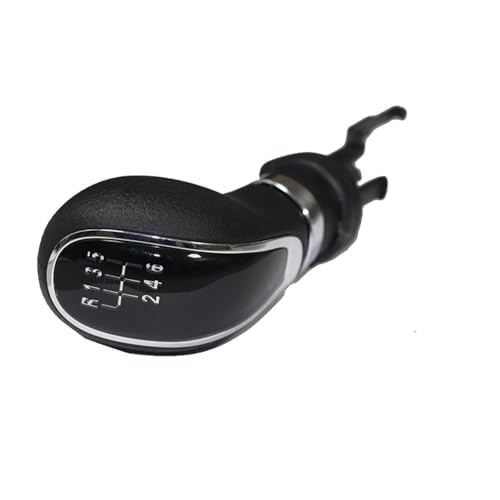 Juvra Auto-Schaltknauf Schaltknauf Kofferraumhebelschalter Leder für Opel für Insignia für Regal 20092015(6 speed knob) von Juvra
