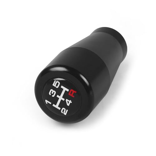 Juvra Auto-Schaltknauf Universal 5 für Speed ​​Racing Schalthebelknauf für Mit Adaptern M8 M10 M12(Schwarz) von Juvra