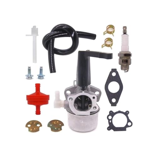 Rasenmäher-Vergaser Für Briggs Für Stratton 110402 110412 215369 Pinne Für Motor Vergaser Carb 696065 697422 Vergaser(1 set) von Juvra