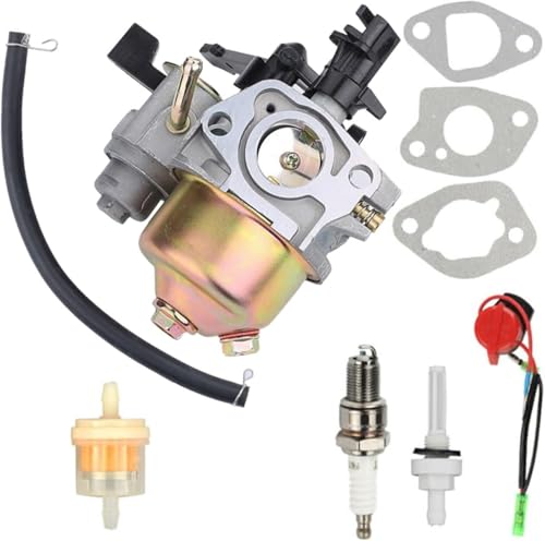 Rasenmäher-Vergaser Vergaser-Luft-Kraftstofffilter, Vergaser-Trimmer-Kits für Gx120 GX140 Gx160 GX168 GX180 Gx200 5,5-6,5 PS-Generatoren 168 für Motor 16211-ZE1-000 von Juvra