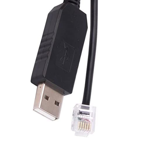Juwaacoo USB RJ11 RJ12 6P4C Adapter Serielles Steuerkabel EQMOD Kabel für – Halterung PC für Handsteuerungskabel, 1,8 m von Juwaacoo