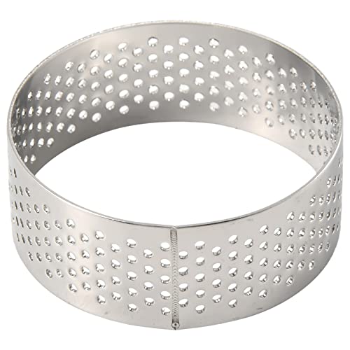 Juwacoo 10 Pack 5Cm Edelstahl Tart Ring, BestäNdiger Perforierter Kuchen Mousse Ring, Runder Ring Back Donut Werkzeug Juwacoo 10 Pack 5Cm Edelstahl Tart Ring, BestäNdiger Perforierter Kuchen Mousse Ring, Runder Ring Back Donut Werkzeug von Juwacoo