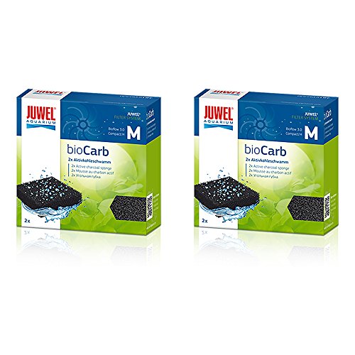 Juwel Aktivkohle-Filtermedium (Bioflow 3.0), kompakt, *Original* (2 Packungen mit je 2 Stück) von Juwel Aquarium