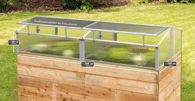 Juwel Frühbeet Thermo Frühbeet 200 Gewächshaus für Hochbeete von Juwel