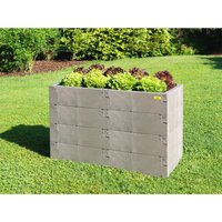 Juwel Hochbeet Timber Ergoline 4er-Set 100% recyclebar, Gartenbeet Kunststoff von Juwel