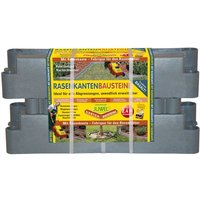 Universal Rasenkantensteine Beeteinfassung 4 Stück Basalt Rasenkanten - Juwel von Juwel