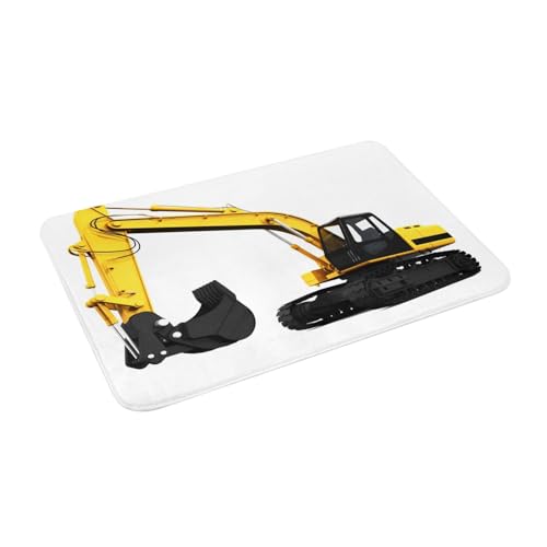 Juxweku Badematte Bagger Bagger Weich Badteppich Badezimmerteppich Duschvorleger für Badezimmer Deko,40 x 60 cm von Juxweku