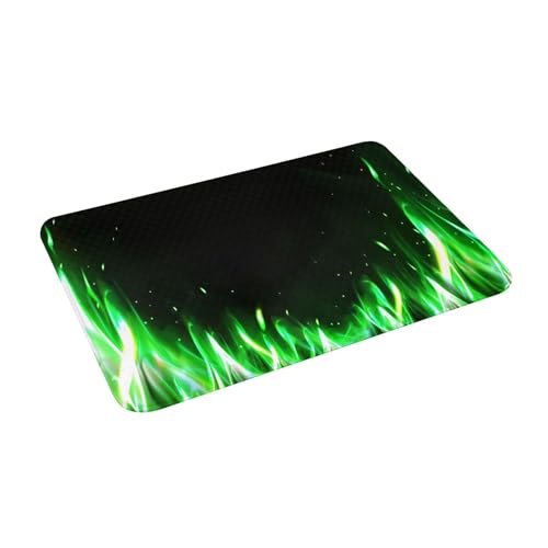 Juxweku Badematte Grünes Feuer brennt Weich Badteppich Badezimmerteppich Duschvorleger für Badezimmer Deko,40 x 60 cm Juxweku Badematte Grünes Feuer brennt Weich Badteppich Badezimmerteppich Duschvorleger für Badezimmer Deko,40 x 60 cm von Juxweku