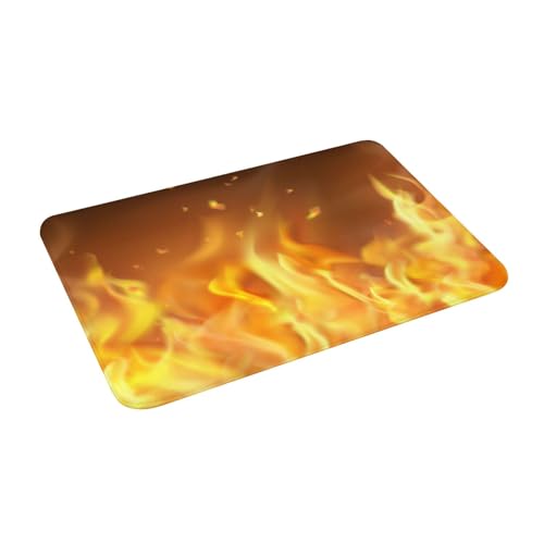 Juxweku Badematte Heißes brennendes Feuer Weich Badteppich Badezimmerteppich Duschvorleger für Badezimmer Deko,40 x 60 cm Juxweku Badematte Heißes brennendes Feuer Weich Badteppich Badezimmerteppich Duschvorleger für Badezimmer Deko,40 x 60 cm von Juxweku