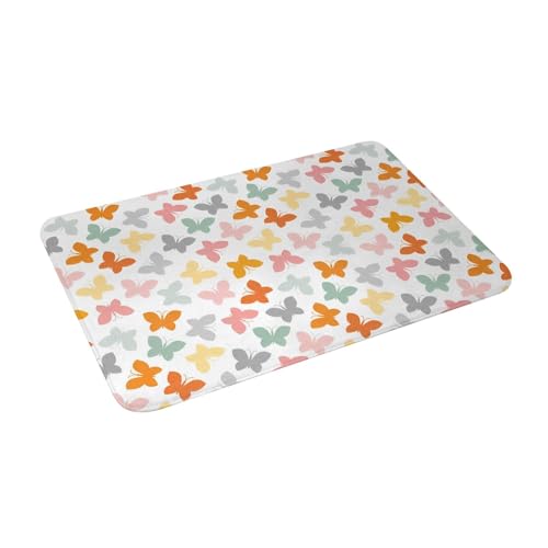 Juxweku Badematte Schmetterling Tier Frühling Weich Badteppich Badezimmerteppich Duschvorleger für Badezimmer Deko,40 x 60 cm Juxweku Badematte Schmetterling Tier Frühling Weich Badteppich Badezimmerteppich Duschvorleger für Badezimmer Deko,40 x 60 cm von Juxweku
