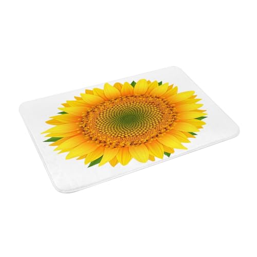 Juxweku Badematte Sonnenblume Weiß Weich Badteppich Badezimmerteppich Duschvorleger für Badezimmer Deko,40 x 60 cm Juxweku Badematte Sonnenblume Weiß Weich Badteppich Badezimmerteppich Duschvorleger für Badezimmer Deko,40 x 60 cm von Juxweku