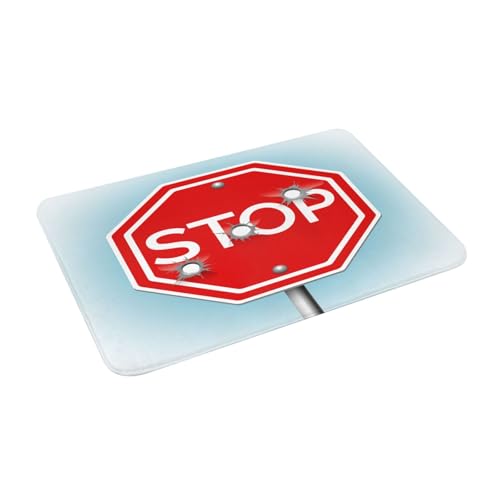 Juxweku Badematte Stoppschild Weich Badteppich Badezimmerteppich Duschvorleger für Badezimmer Deko,40 x 60 cm Juxweku Badematte Stoppschild Weich Badteppich Badezimmerteppich Duschvorleger für Badezimmer Deko,40 x 60 cm von Juxweku