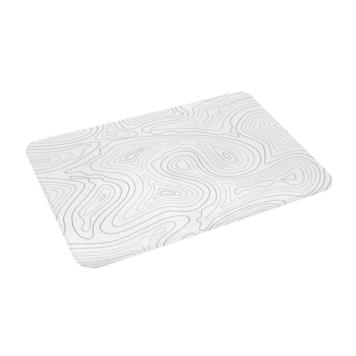 Juxweku Badematte Topografische Höhenlinienkarte Weich Badteppich Badezimmerteppich Duschvorleger für Badezimmer Deko,40 x 60 cm Juxweku Badematte Topografische Höhenlinienkarte Weich Badteppich Badezimmerteppich Duschvorleger für Badezimmer Deko,40 x 60 cm von Juxweku