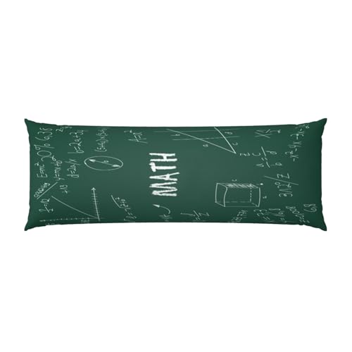 Kissenbezüge Mathe Tafel Teach Kissenbezüge Dekokissen Kissenhülle für Sofa Büro Gartenbett Couch Kissen Haus Dekoration, 51 x 137 cm von Juxweku