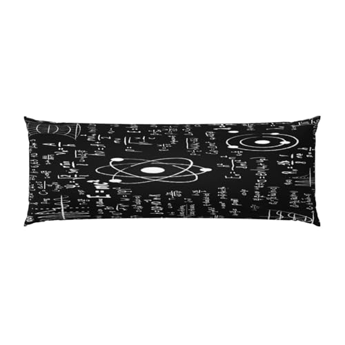 Kissenbezüge Wissenschaftliche Formeln an der Tafel Kissenbezüge Dekokissen Kissenhülle für Sofa Büro Gartenbett Couch Kissen Haus Dekoration, 51 x 137 cm von Juxweku