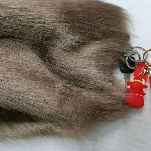 50mm Simulation Fuchs Pelz Stoff for Cosplay 50x50cm Plüsch Fell Stoff for Sofa Bett DIY Handgemachte Requisiten Flauschigen Und Bequem(Khaki) von JvFbjLF