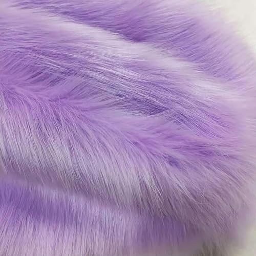 50mm Simulation Fuchs Pelz Stoff for Cosplay 50x50cm Plüsch Fell Stoff for Sofa Bett DIY Handgemachte Requisiten Flauschigen Und Bequem(Purple) von JvFbjLF