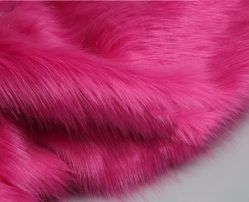 50mm Simulation Fuchs Pelz Stoff for Cosplay 50x50cm Plüsch Fell Stoff for Sofa Bett DIY Handgemachte Requisiten Flauschigen Und Bequem(Rosso) von JvFbjLF