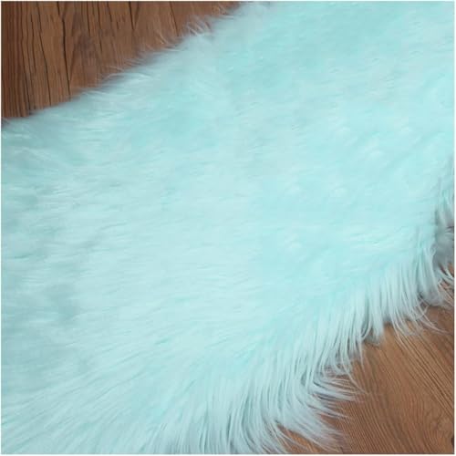 70 mm Plüsch-Kunstfellstoff 170 x 50 cm, weicher und flauschiger Kunstplüschstoff for Kostüme, Zwerge, Basteln, Spielzeug, Dekoration, 20 Farben(Mint Green) von JvFbjLF