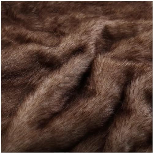 Brauner Kunstfellstoff, DIY-Bettlaken, 170 cm breit, weich, 2 cm kurzer Flor, for Cosplay, Bühnenkostüme, Näharbeiten, Dekoration, Spielzeug(170x100cm) von JvFbjLF