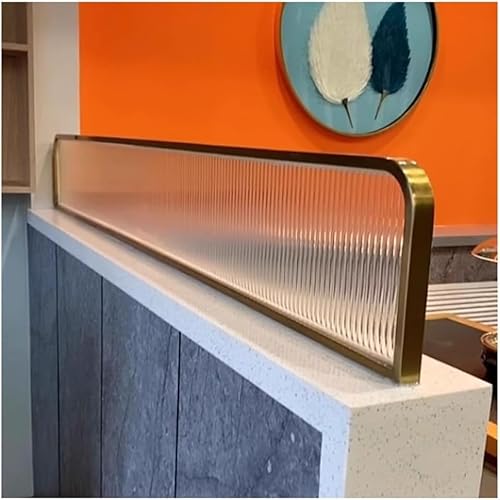 JvFbjLF 1 Stück dekorative Trennwände aus gehärtetem for niedrige Arbeitsplatten-Zauntrennwände in Essbereichen(Gold,80x25 cm) von JvFbjLF