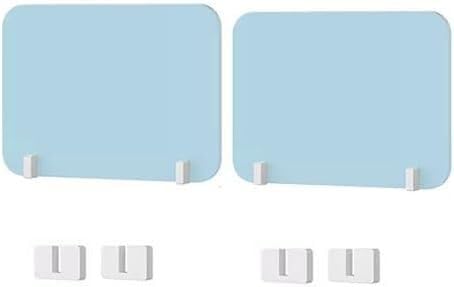 JvFbjLF 2 Stück Schreibtisch-Sichtschutz, Schreibtisch-Trennwand reduziert Lärm und visuelle Störungen, Trennwand(Blu,50X30CM) von JvFbjLF
