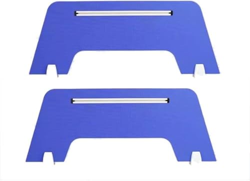 JvFbjLF 2 Stück Schreibtisch-Sichtschutzteiler mit Stützfüßen(Blu,100X30cm) von JvFbjLF