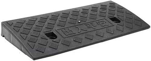 JvFbjLF Autorampe Kunststofframpe, verwendet for Fahrspur-Be- und Entladedock, PKW-LKW-Rollstuhlbewegung(Black,50 * 27 * 9cm) von JvFbjLF