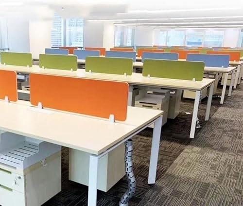 JvFbjLF Desktop-Sichtschutzteiler, Desktop-Isolationsbrett, reduziert Lärm und Plagiate(Orange,30X80CM) von JvFbjLF